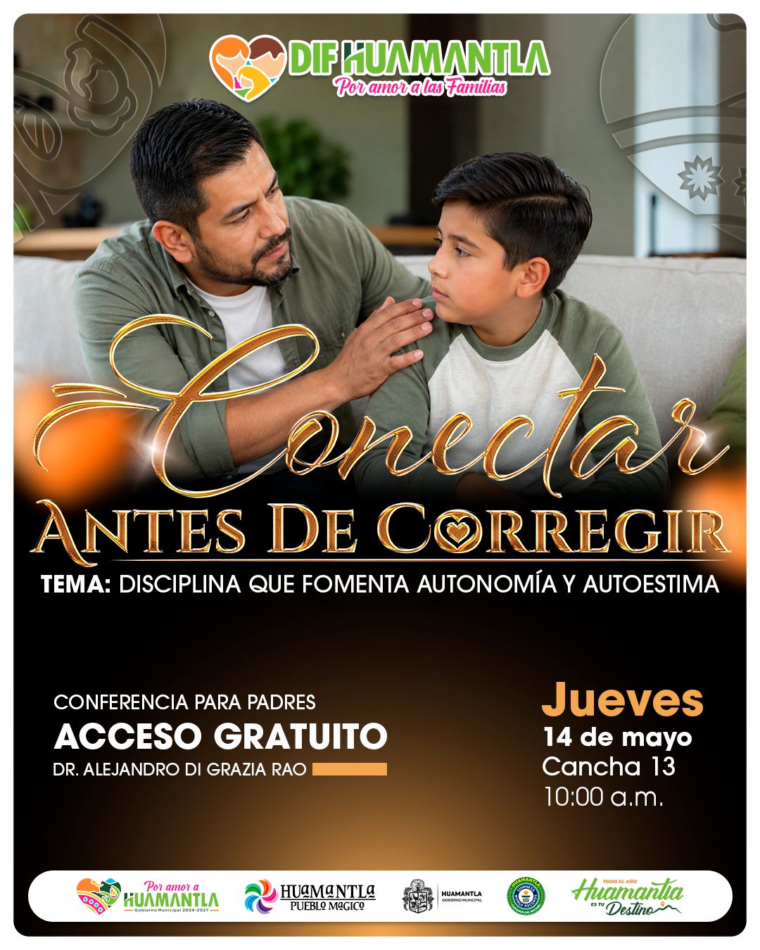 SMDIF Huamantla invita a conferencia sobre crianza positiva y fortalecimiento familiar